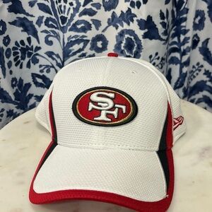 San Francisco 49ers White and Red Cap